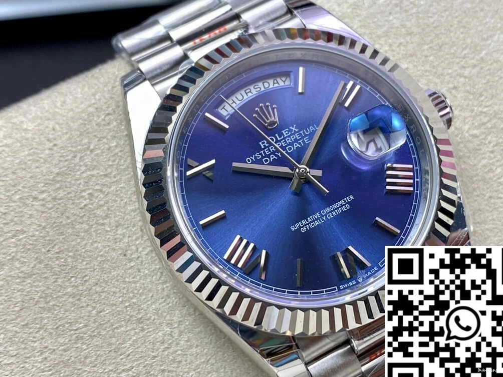 EW M228236-0007 Rolex Day Blue Factory Date Dial 0301